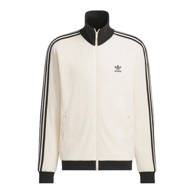 XHH Adidas originals三叶草 华夫格复古休闲长袖夹克外套JW0109