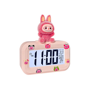 2025新儿童闹钟学生专用起床神器可爱计时桌面智能台钟帕恰狗电池