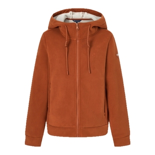 POLOWALK女式外套2025秋季新品休闲百搭加绒保暖连帽摇粒绒外套女