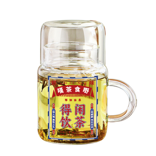 水杯耐高温泡茶杯高硼硅玻璃杯大容量800ml喝水杯子女带盖咖啡杯