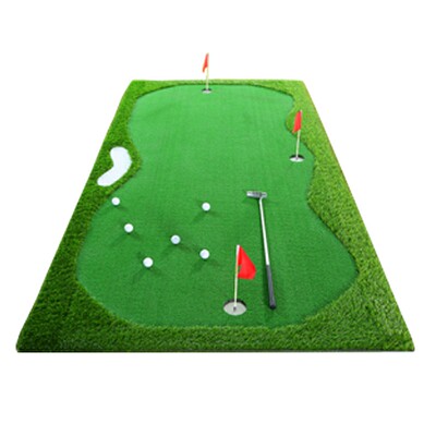 室内高尔夫推杆练习器家庭办公室推杆练习毯高尔夫练习尺寸可定制