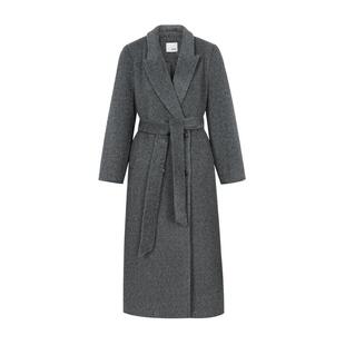 GCRUES经典长毛皮草感西装单面呢外套(配腰带）G09D05A0652