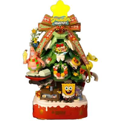 Area-X砖区海绵宝宝圣诞树积木