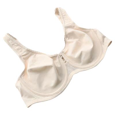 欧美外贸超薄杯大胸显小文胸大码