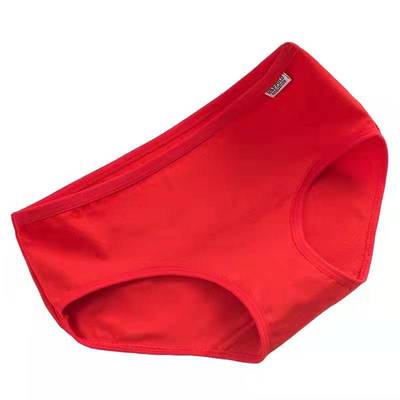 6 本命年大红色内裤女纯棉都市少女士丽人全棉100%抗菌舒适属牛