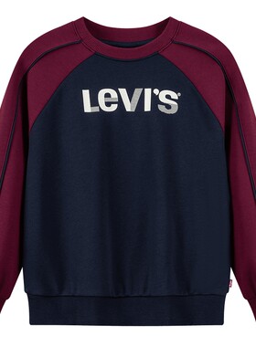 【加绒】Levis李维斯儿童运动套装童装卫衣2025冬季新款男童长袖