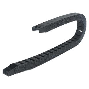 尼龙塑料履带拖链黑体T15*30 40机床工程数控电缆控制线移动线槽