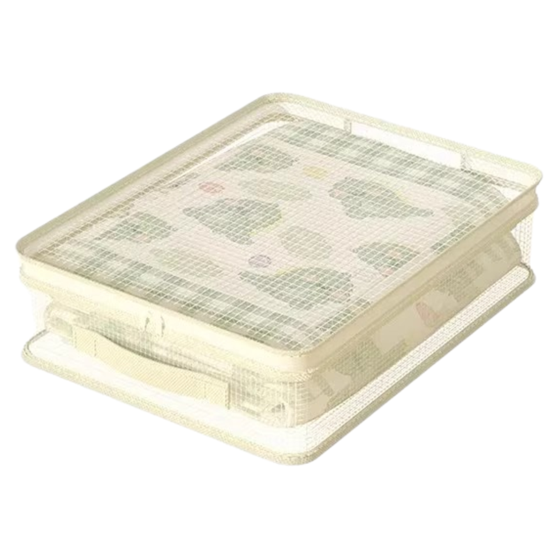 网纱四件套收纳袋家用卧室大容量防尘防潮整理盒可视窗被子防尘袋