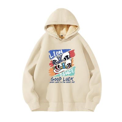 真维斯国潮卫衣男款秋冬羊羔绒