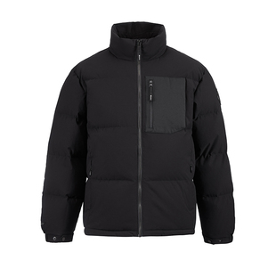 君羽户外鹅绒服男短款800蓬95绒子加厚保暖立领羽绒服男外套52219