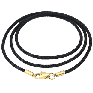 黄金翡翠挂绳粗款金色扣款项链绳纯色系简约风高端锁骨链挂件绳子