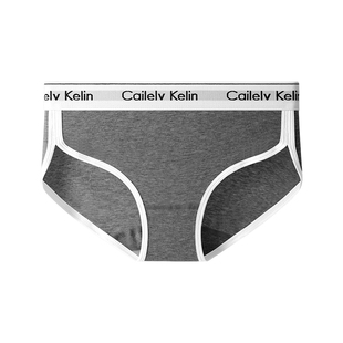 CK&QA纯棉内裤女性感中腰包臂无痕运动透气抗菌少女三角裤礼盒装