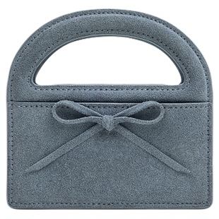 CHARLES&KEITH26秋新品CK6-10681294-1迷你绒面蝴蝶结链条包卡包