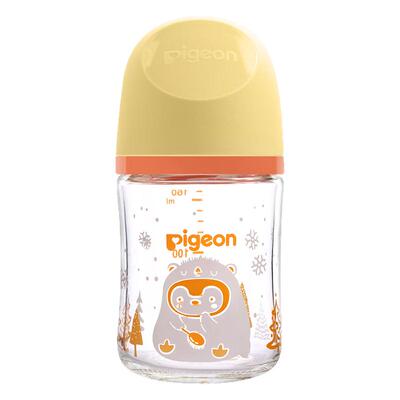 贝亲新生儿玻璃奶瓶自然实感第3代PRO系列防胀气宝宝新生1月奶瓶