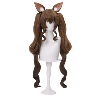 三分妄想明日方舟终末地洁尔佩塔cos假发双马尾假毛无定金发卡