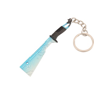 暗区突围周边 名刀绣春瑞兔折刀胜利军刃金属钥匙扣武器合金挂件