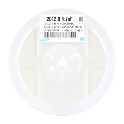 原装正品 0805贴片电容 50V 4.7NF ±10% CL21B472KBANNNC (50只)
