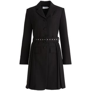 OBEG欧碧倩气质收腰西装连衣裙春秋职业通勤黑色裙子50463528