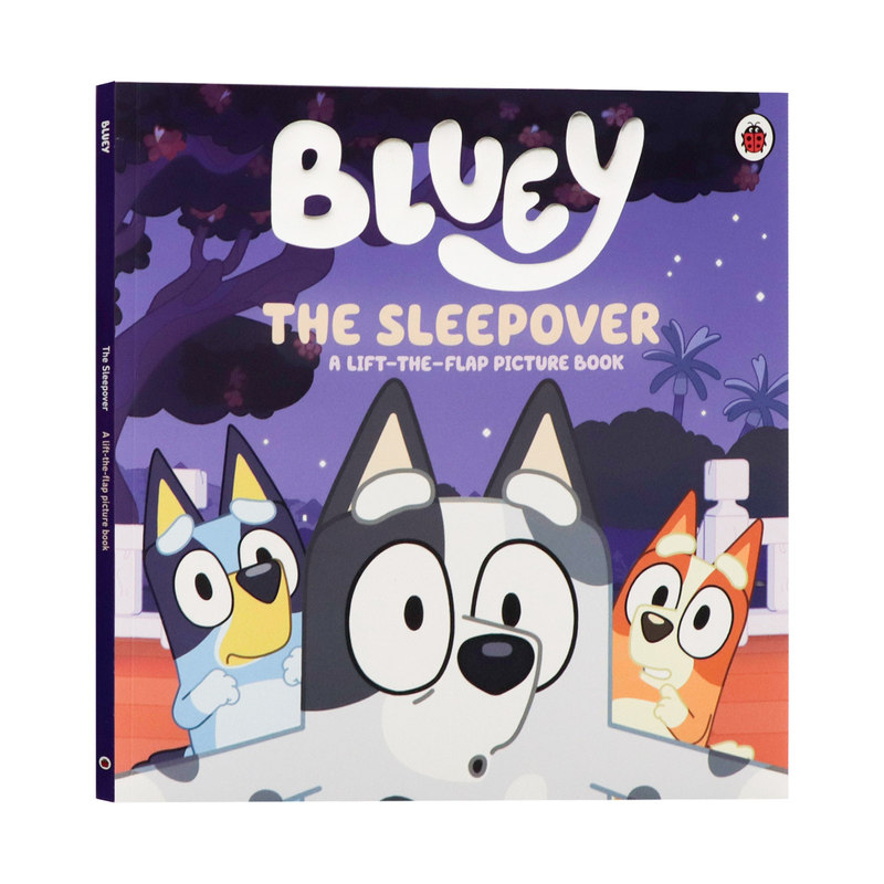 小蓝狗布鲁伊绘本 Bluey The Sleepover 过夜派对 英文原版 玛芬留宿 亲子共读温情故事进口童书 儿童英语启蒙图画书 全彩插图平装
