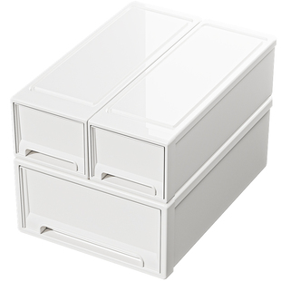 内衣收纳盒抽屉式家用衣柜装袜子放内裤整理盒三合一分格收纳神器