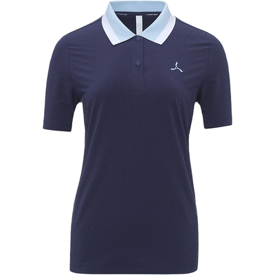 李宁1990女士老花四面弹休闲POLO