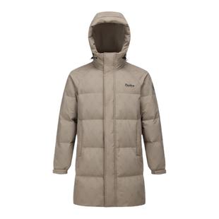 波司登羽绒服男中长款年冬季爆款时尚运动连帽加厚老花外套