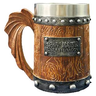 【周边】「流浪者之歌」大容量麦芽酒杯 ：《如何屠龙》周边中世纪英雄冒险指南 黑暗时代邪龙降临，成为曙光吧，英雄！