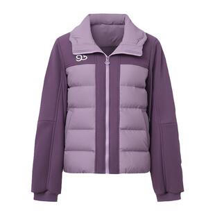 采多宝大码女装胖mm2025冬季新款运动休闲连帽轻薄羽绒服EDY5896N