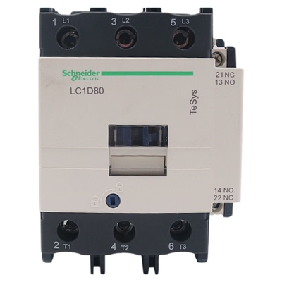 施耐德交流接触器三级单相LC1D80M7C F7C  80A 220V三相380V 110V