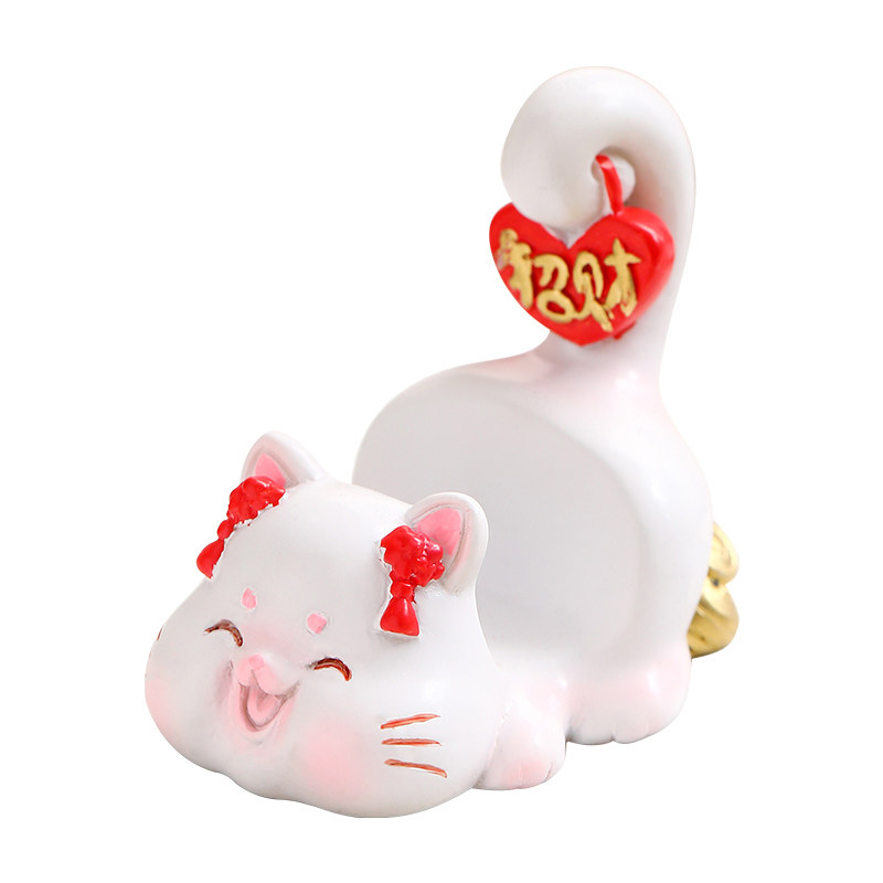 招财猫咪手机支架摆件平板支撑架