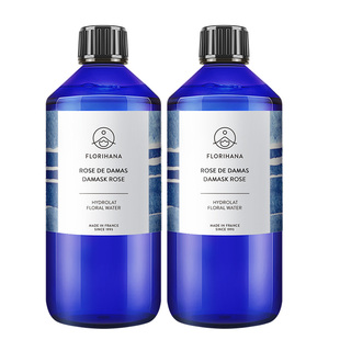 Florihana法国F家大马士革玫瑰纯露1000ML*2莹润补水柔嫩保湿滋润