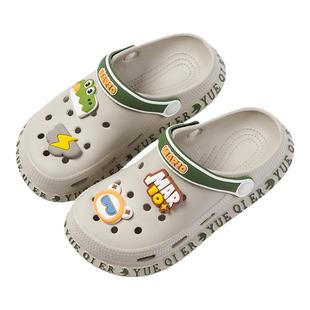 2025新款儿童拖鞋男童夏季男孩沙滩鞋eva防滑中大童男宝宝洞洞鞋