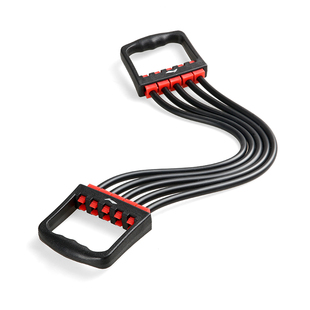 李宁扩胸拉力器男士家用健身开背胸肌训练绳练手臂多功能拉伸器材