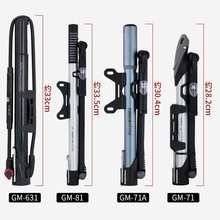 集优GIYO高压自行车打气筒美法嘴山地公路折叠车迷你便携GM-71/81