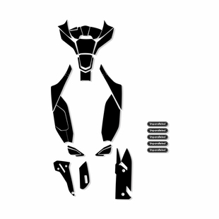 适用本田老款PCX160改装油箱盖碳纤维橡胶防水保护贴防滑贴装甲贴