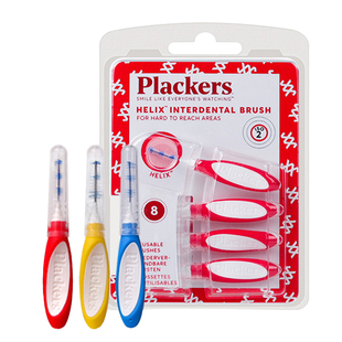 美国Plackers牙缝刷进口齿间牙间刷超细便携装牙套假牙清洁矫正刷