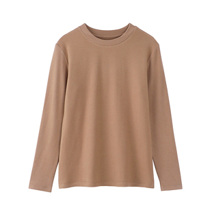 德绒高领打底衫女冬大码胖mm200斤内搭洋气加绒加厚圆领磨毛上衣