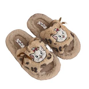 果壳拖鞋女冬季迪士尼联名2026新款毛毛拖鞋女居家棉拖鞋毛绒