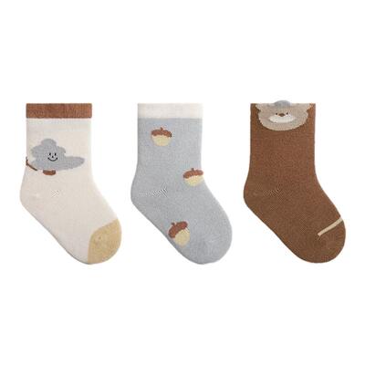 手工无骨中筒短袜卡通可爱春秋季