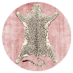 时尚圆形地毯艺术公主少女轻奢风客厅茶几地垫阳台卧室家用床边毯