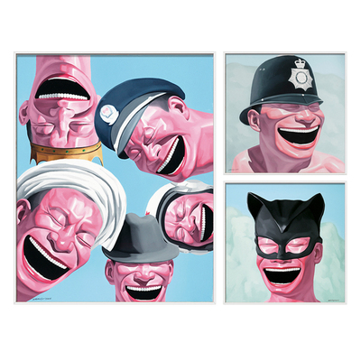 当代艺术家岳敏君油画版画人物画