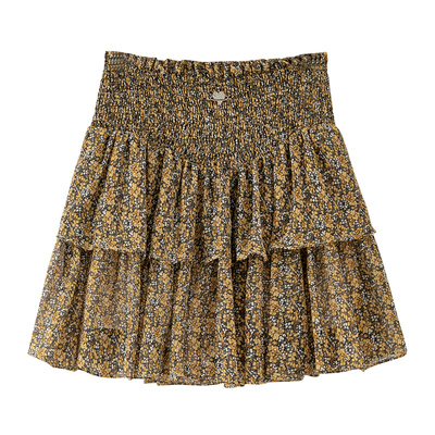 BANANA BABY2025年新款甜美田园风碎花蛋糕半身裙女高腰短裙