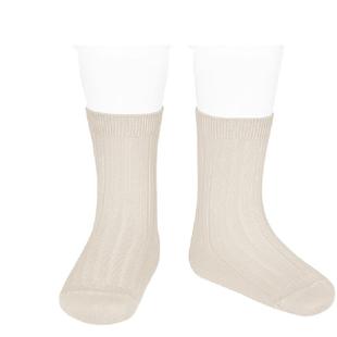 西班牙Condor康德儿童袜子冬季棉新生婴儿男童女童纯色婴儿短袜