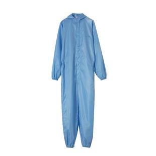 无尘服连体 男女防静电连帽工作服 一体衣洁净化喷漆食品防护蓝色