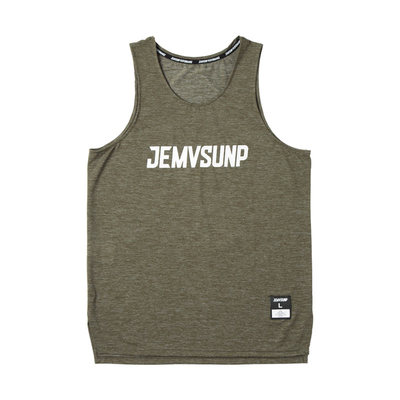 倔胜JEMVSUNP透气孔LOGO运动背心