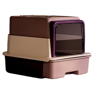 宠物猫砂盆防臭全封闭超大号和猫窝一体式小号双层杀菌集装箱别墅