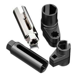 氧传感器套筒22mm电动车螺丝后轮偏口套头加长六角侧开口专用工具