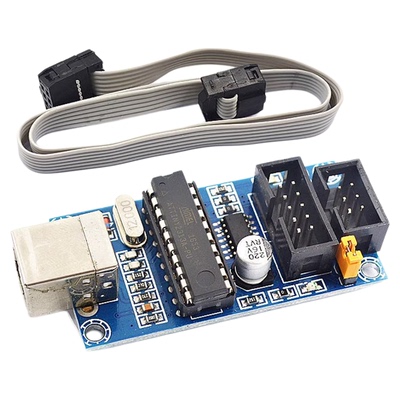 AVR单片机 专用下载 USBtinyISP 下载器 下载线 USB接口 仿真器