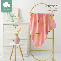 Шесть -слой розовый редька 120*150 (отправить квадратный шарф для лица)