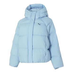 Puma彪马保暖羽绒服女装2026春季新款运动服湖蓝色连帽外套691045